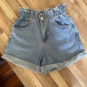 Forever 21- Denim Paperbag Shorts Sz S